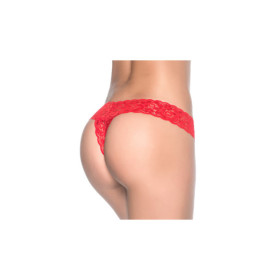String rouge sexy dentelle 